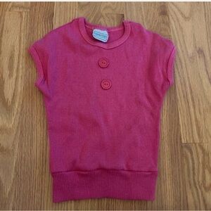 Vintage Ronnie Togs Pink Buttoned Kids Top size small